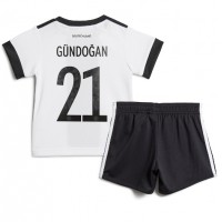 Tyskland Ilkay Gundogan #21 Hjemmedraktsett Barn VM 2022 Kortermet (+ Korte bukser)